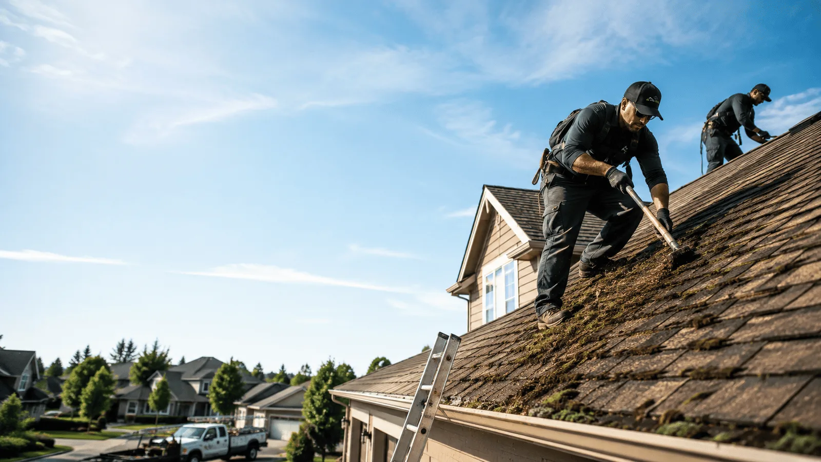 Roof Moss Removal in Elkhorn, WI near me